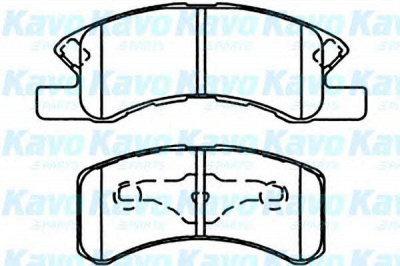 KAVO PARTS bp1514 -  Комплект тормозных колодок, дисковый тормоз